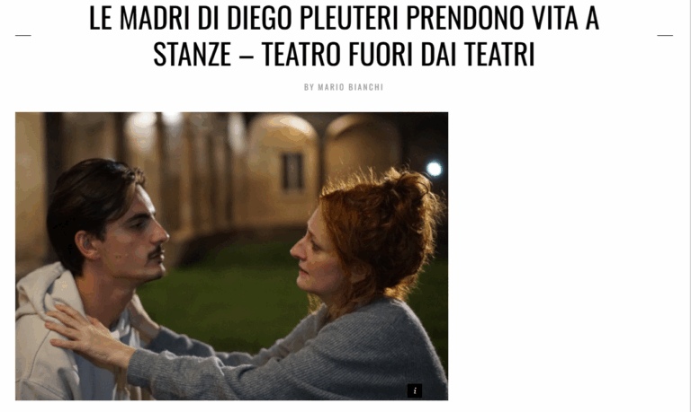 Le Madri di Diego Pleuteri prendono vita a Stanze