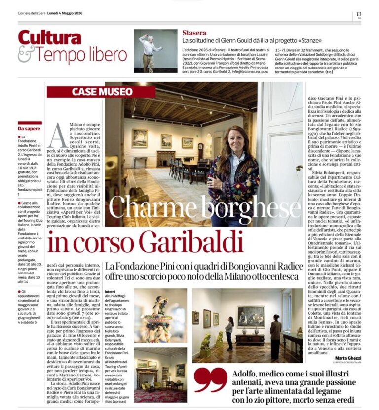 Charme borghese in corso Garibaldi. La solitudine di Glenn Gould dà il là al progetto "Stanze"